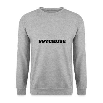 Psychose Psychologie - Unisex Pullover - Weißgrau meliert - Vorne - Alina (178cm) & Michal (187cm)