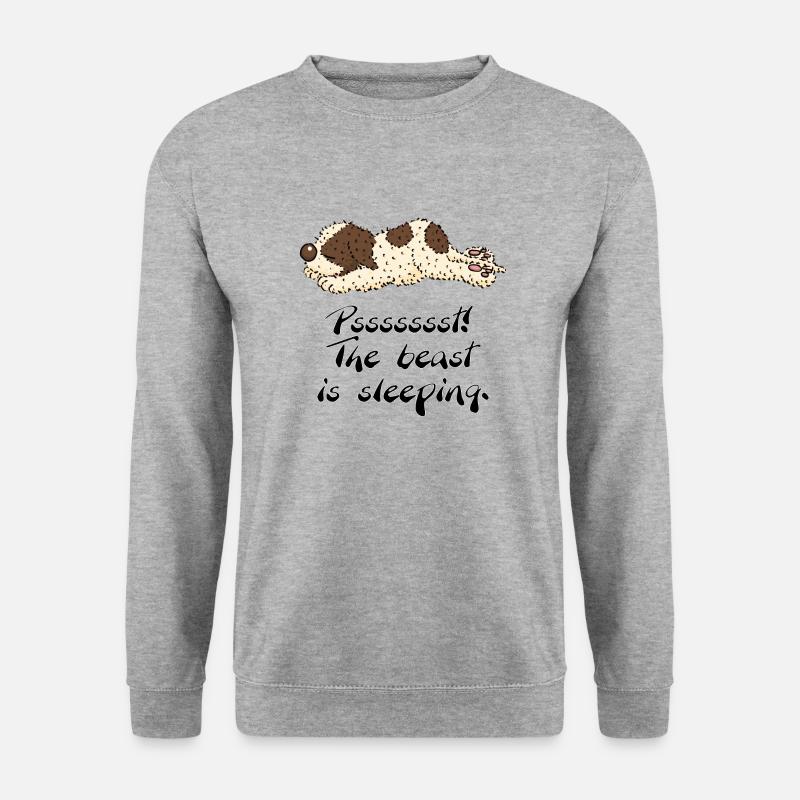 sleeppino1 1 - Unisex Pullover - Weißgrau meliert