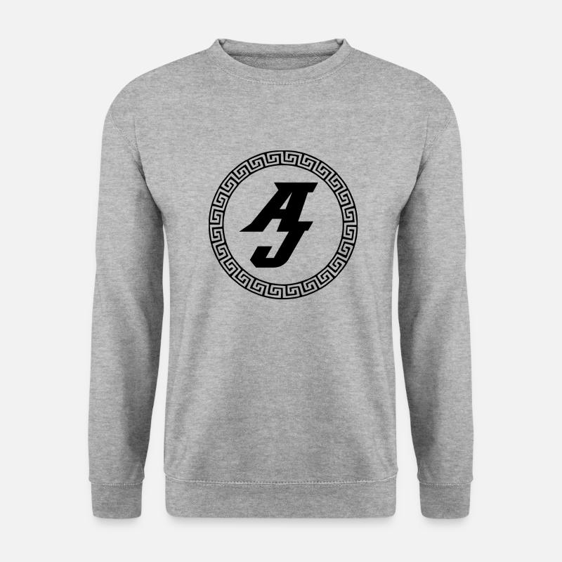 A & J Logo - Unisex Pullover - Weißgrau meliert