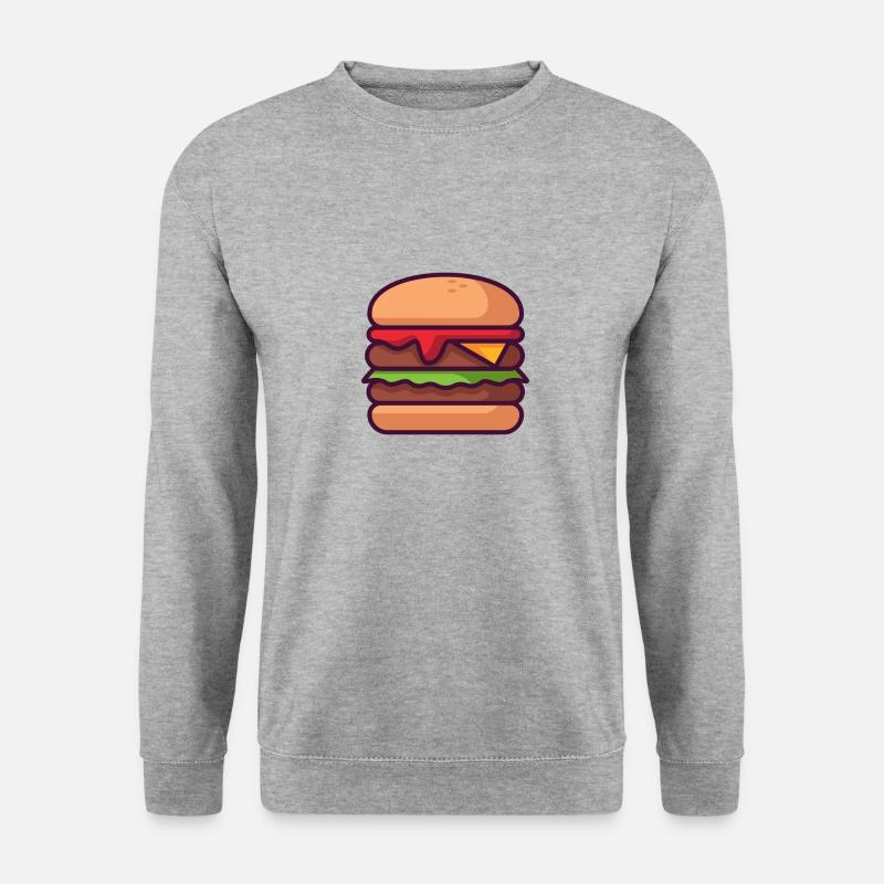 Hamburger - Unisex Pullover - Weißgrau meliert