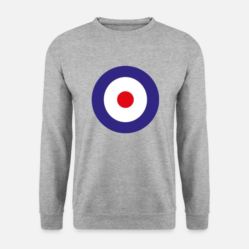 Bouclier d'aviation Angleterre - Sweat-shirt Unisexe - gris chiné