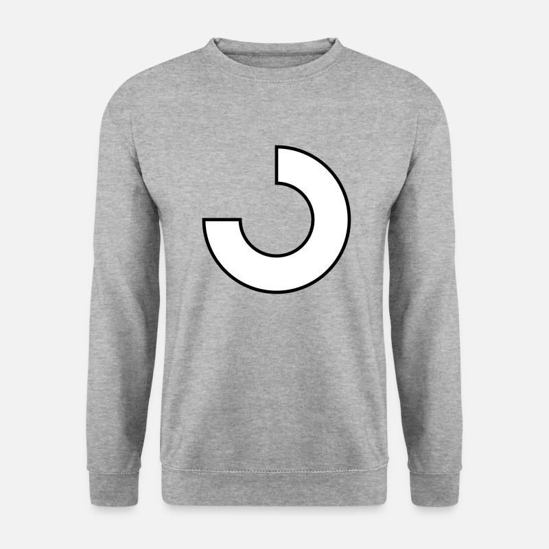 three-quarters district F - Unisex Sweatshirt - salt & pepper