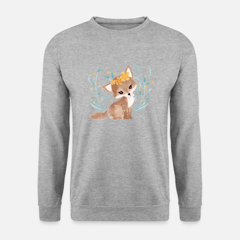 Small fox - Unisex Sweatshirt - salt & pepper