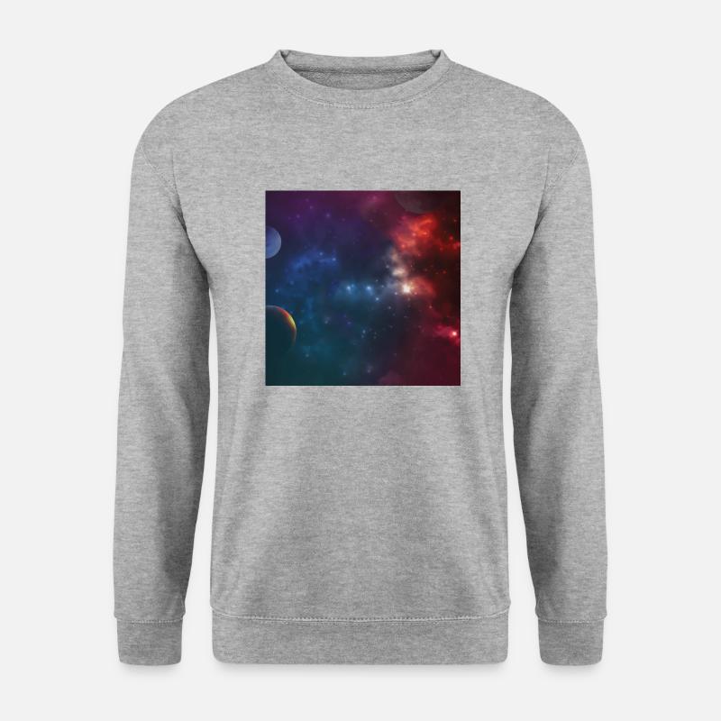 Space pattern - Unisex Sweatshirt - salt & pepper