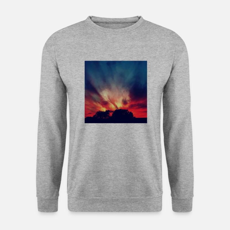 Sky Collection - Unisex Pullover - Weißgrau meliert