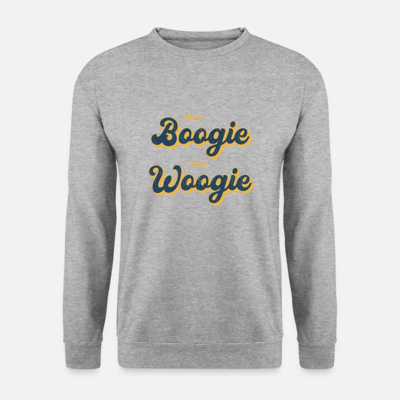 Boogie Woogie Tanz Tänzer Geschenk - Unisex Pullover - Weißgrau meliert
