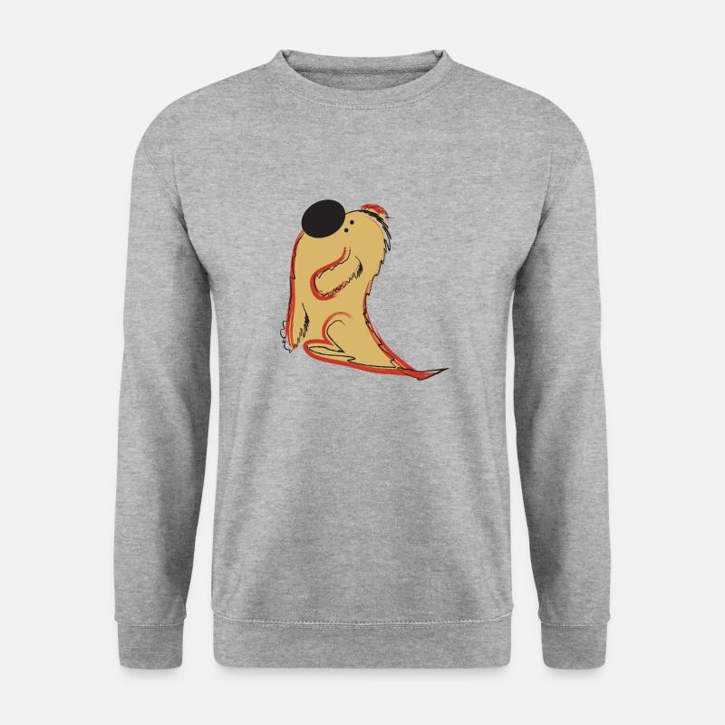 Laika - Unisex Pullover - Weißgrau meliert