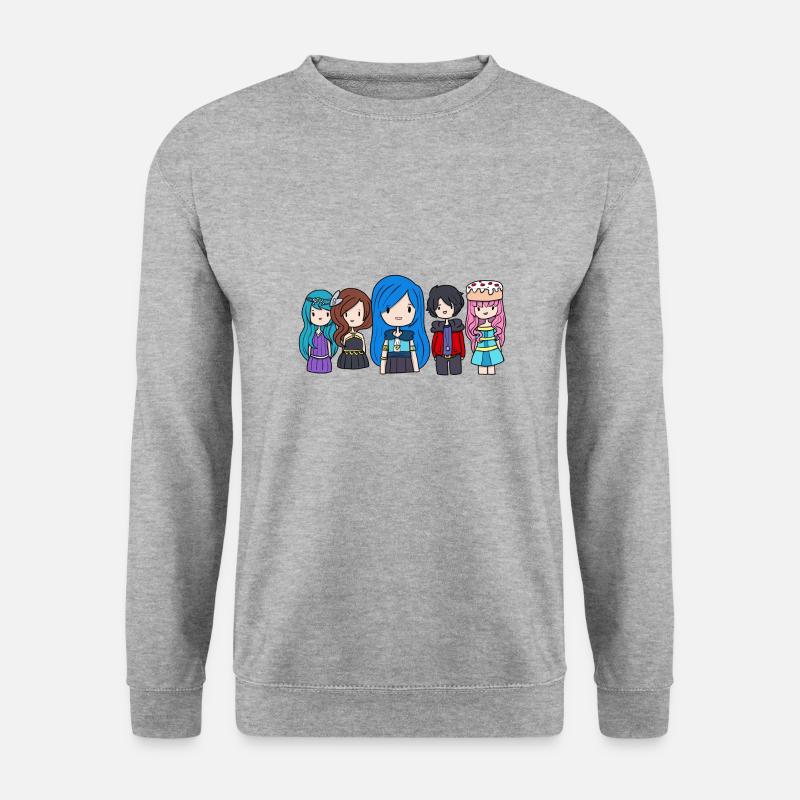 Comic Krew - Unisex Pullover - Weißgrau meliert