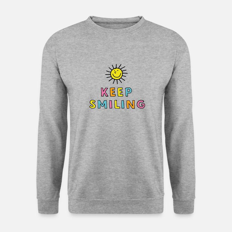 Keep Smiling - Unisex Sweatshirt - salt & pepper
