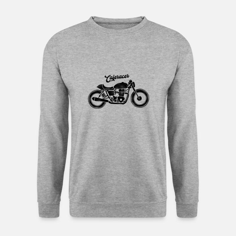 Caferacer V1 - Unisex Pullover - Weißgrau meliert