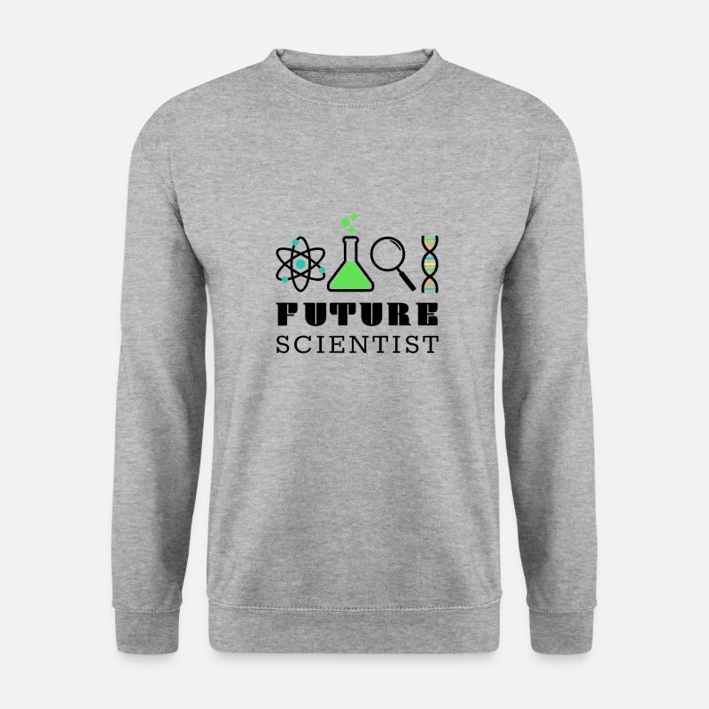 Future Scientist color - Unisex Pullover - Weißgrau meliert