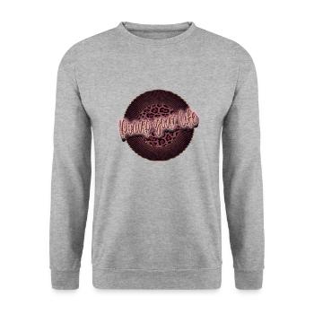 Pinup your Life - Leopard Pink - Unisex Sweatshirt - salt & pepper - Front - Alina (178cm) & Michal (187cm)