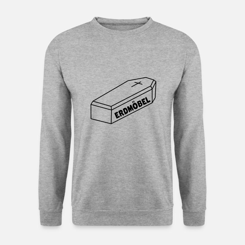 Erdmöbel - Unisex Pullover - Weißgrau meliert