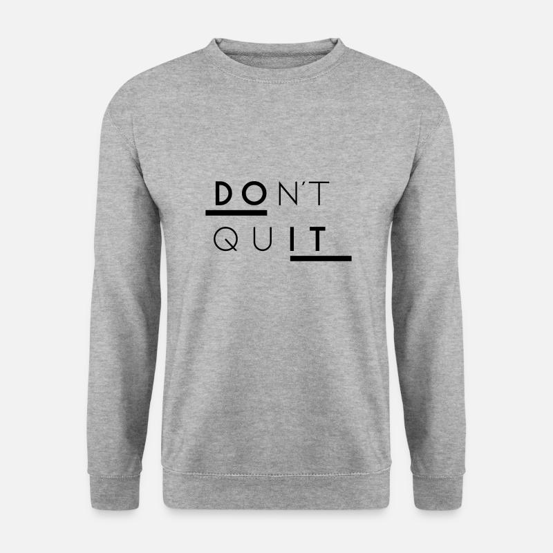 Do It Motivation - Unisex Pullover - Weißgrau meliert