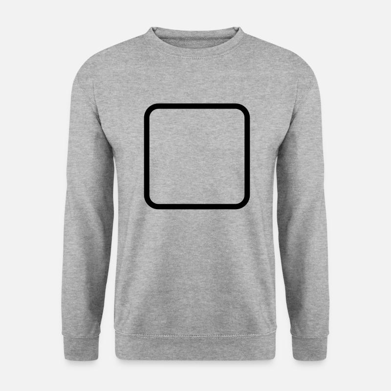 Square with round corners Template for editing - Unisex Sweatshirt - salt & pepper