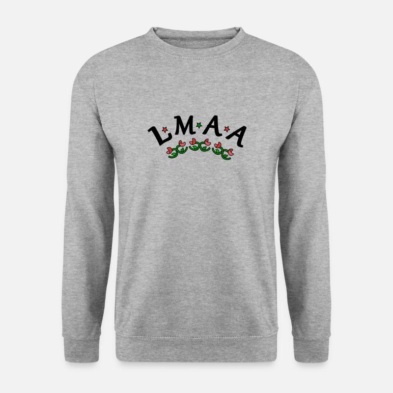 LMAA - Unisex Pullover - Weißgrau meliert