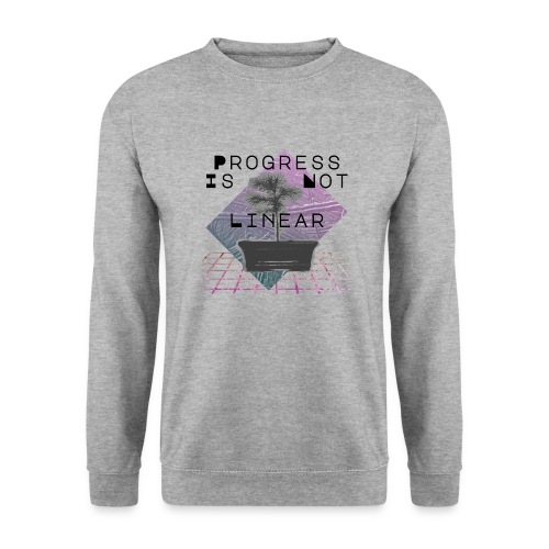 Progress Spruce (Pink Grid, Black text) - Unisex Sweatshirt