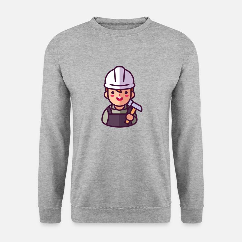 Construction worker - Unisex Sweatshirt - salt & pepper