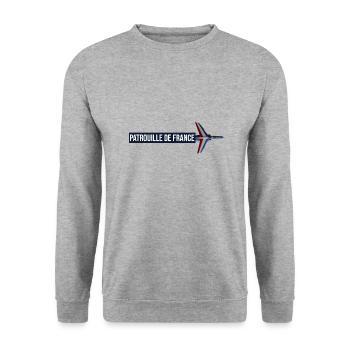 Patrouille de France airshow air force - Unisex Sweatshirt - salt & pepper - Front - Alina (178cm) & Michal (187cm)