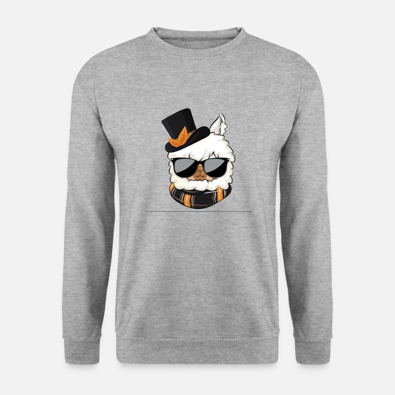 Llama lama alpaca no problama probllama - Unisex Sweatshirt - salt & pepper