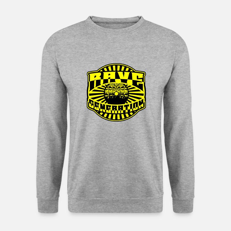 Rave Generation - Unisex Pullover - Weißgrau meliert