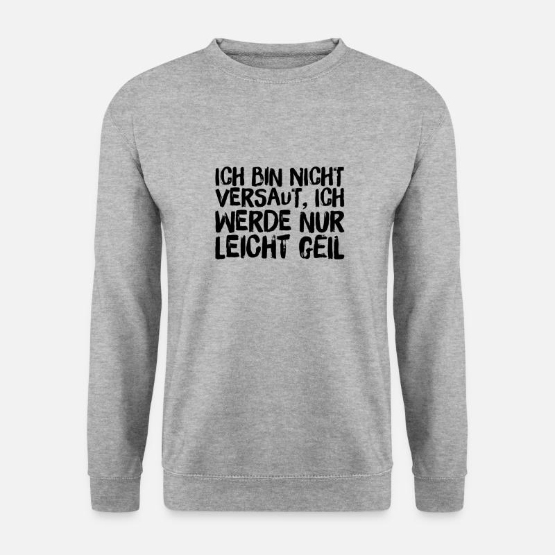 ich bin nicht versaut - Unisex Pullover - Weißgrau meliert