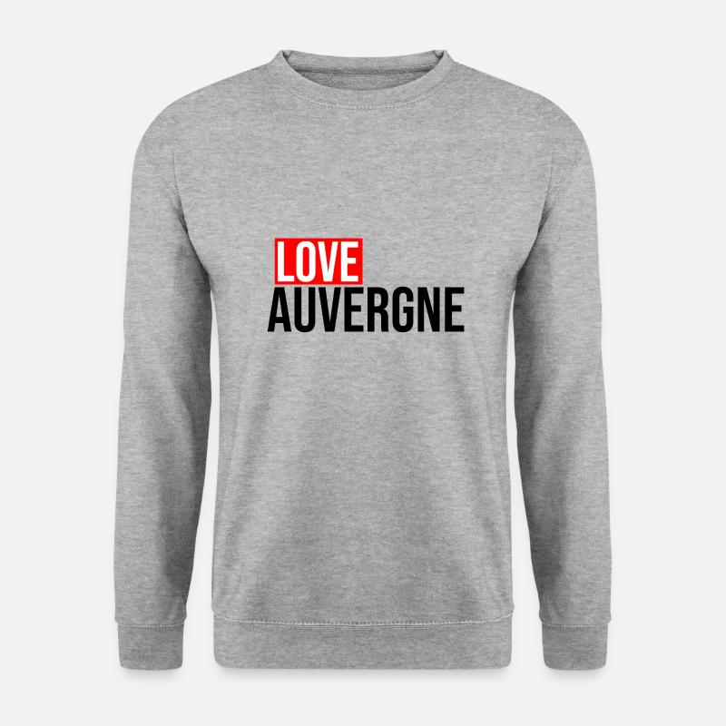 liebe auvergne - Unisex Pullover - Weißgrau meliert