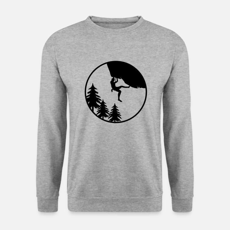 climbing natur - Unisex Pullover - Weißgrau meliert