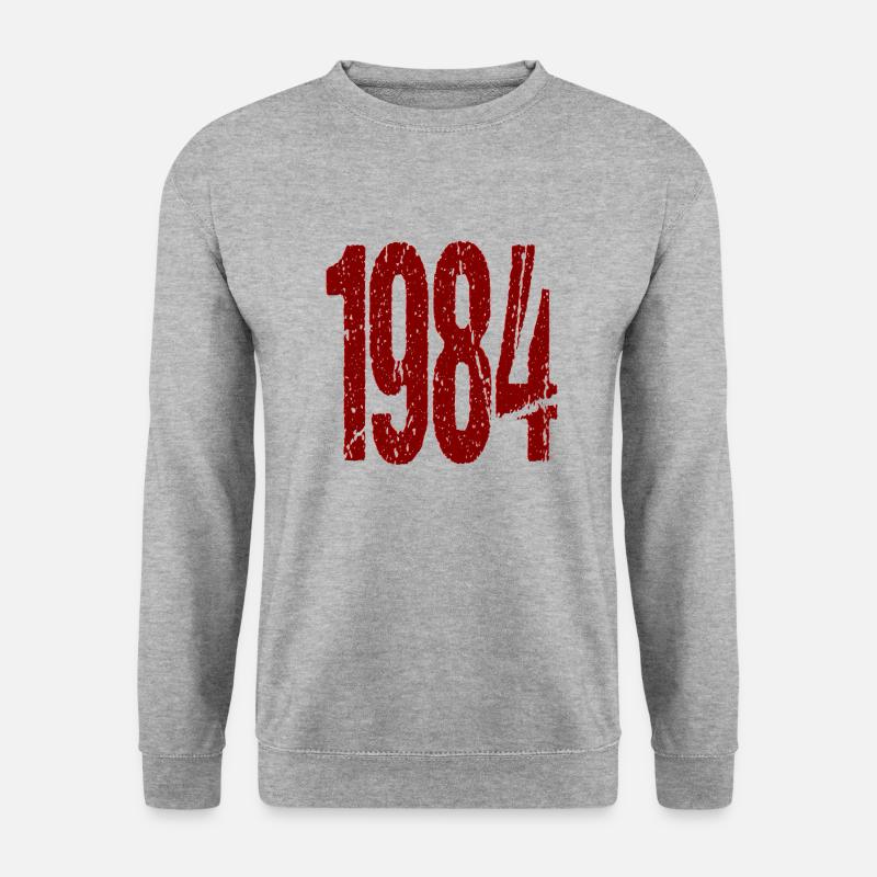 1984 Protest Demo Design - Unisex Pullover - Weißgrau meliert