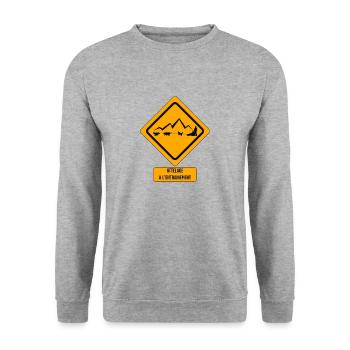 attelage2 - Sweat-shirt Unisexe - gris chiné - Devant - Alina (178cm) & Michal (187cm)