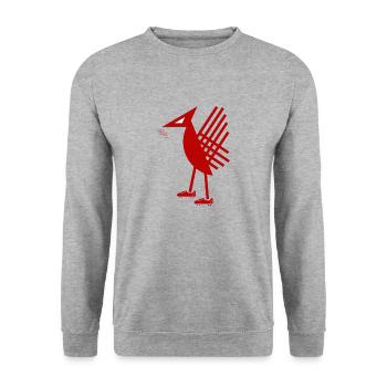 We Are The Perch - Unisex Sweatshirt - salt & pepper - Front - Alina (178cm) & Michal (187cm)