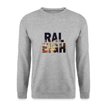 Raleigh North Carolina - Unisex Sweatshirt - salt & pepper - Front - Alina (178cm) & Michal (187cm)