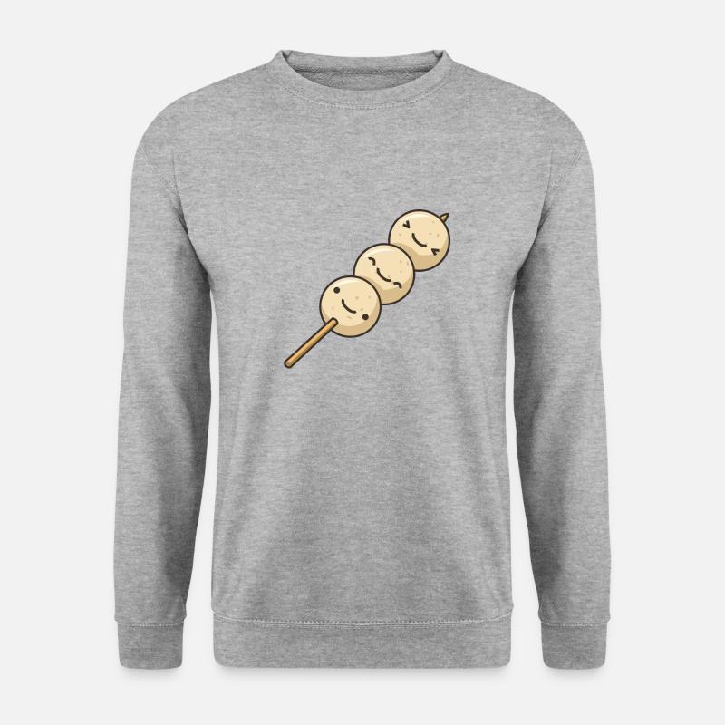 FishBall-Stick - Unisex Pullover - Weißgrau meliert