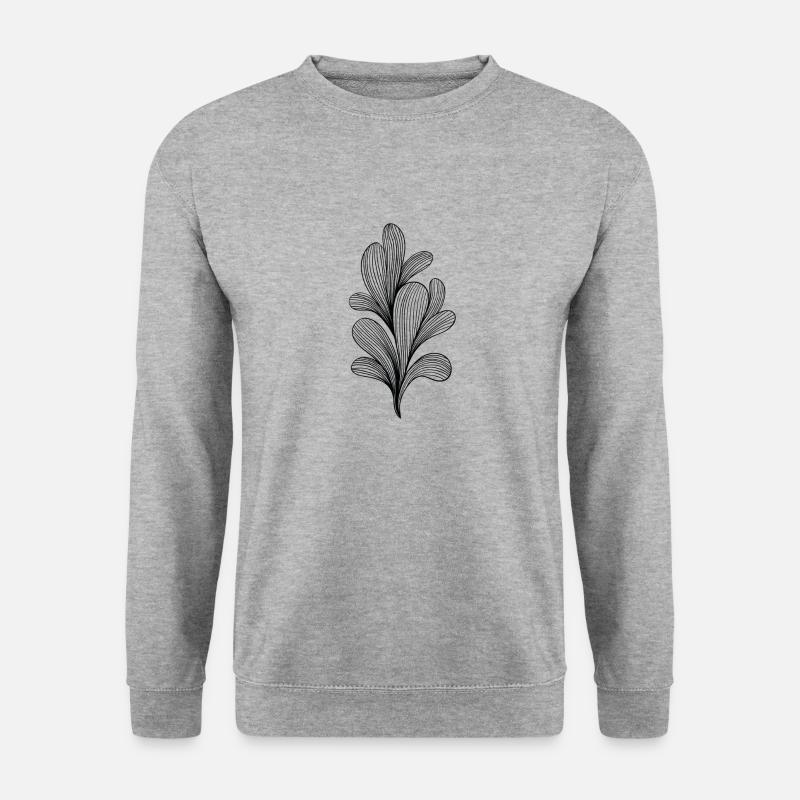 bush black - Unisex Pullover - Weißgrau meliert