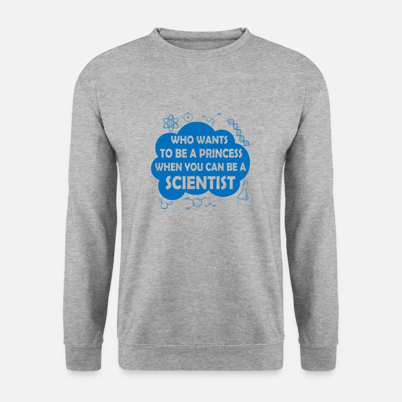 Wissenschaftler Spruch Physiker Physik Geschenk - Unisex Pullover - Weißgrau meliert