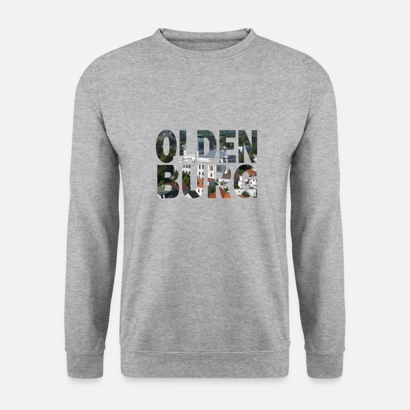 Oldenburg (Oldb) Stadtbild - Unisex Pullover - Weißgrau meliert