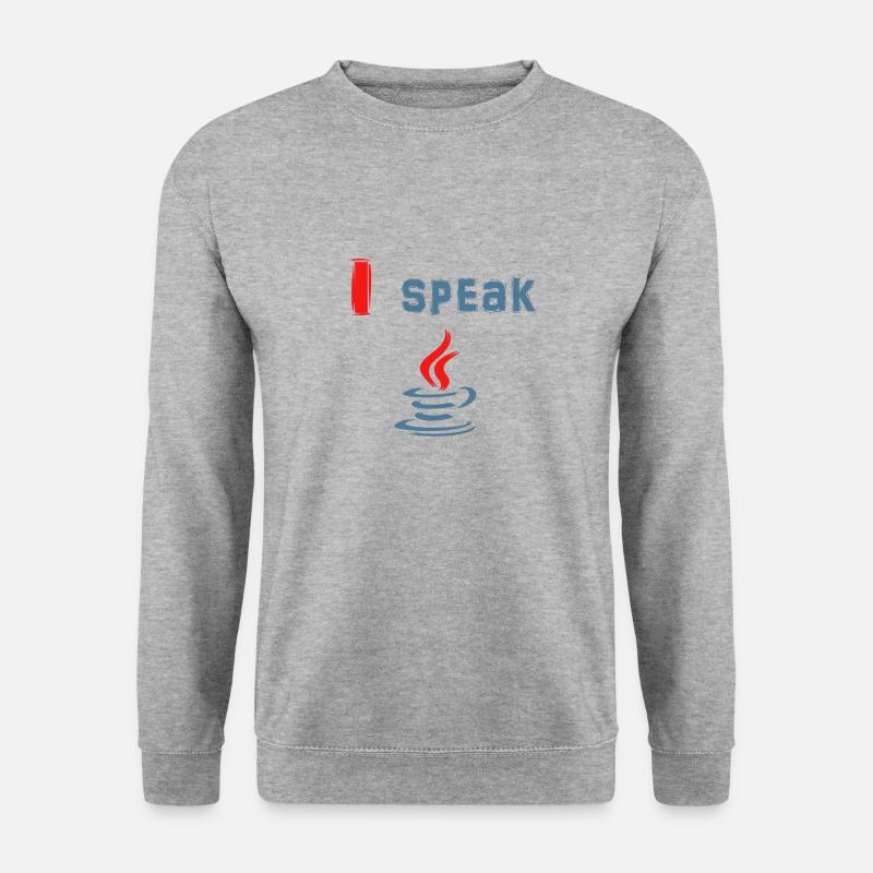 Je parle Java - Je parle Java - Sweat-shirt Unisexe - gris chiné