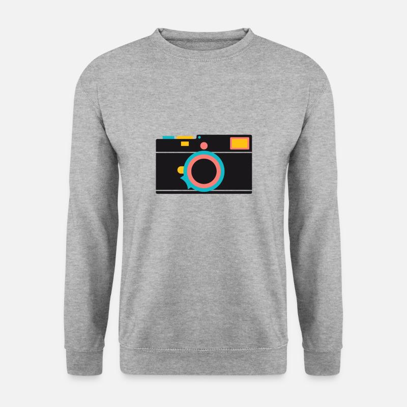 Süße LEICA M Illustration - Unisex Pullover - Weißgrau meliert