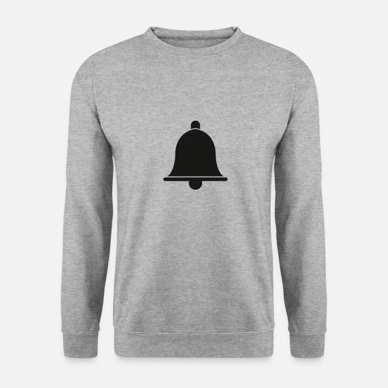 Glocke - Unisex Pullover - Weißgrau meliert