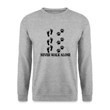 Dog dog - Unisex Sweatshirt - salt & pepper - Front - Alina (178cm) & Michal (187cm)