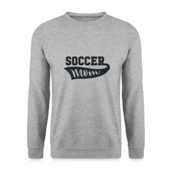 Soccer Mom - Unisex Sweatshirt - salt & pepper - Front - Alina (178cm) & Michal (187cm)