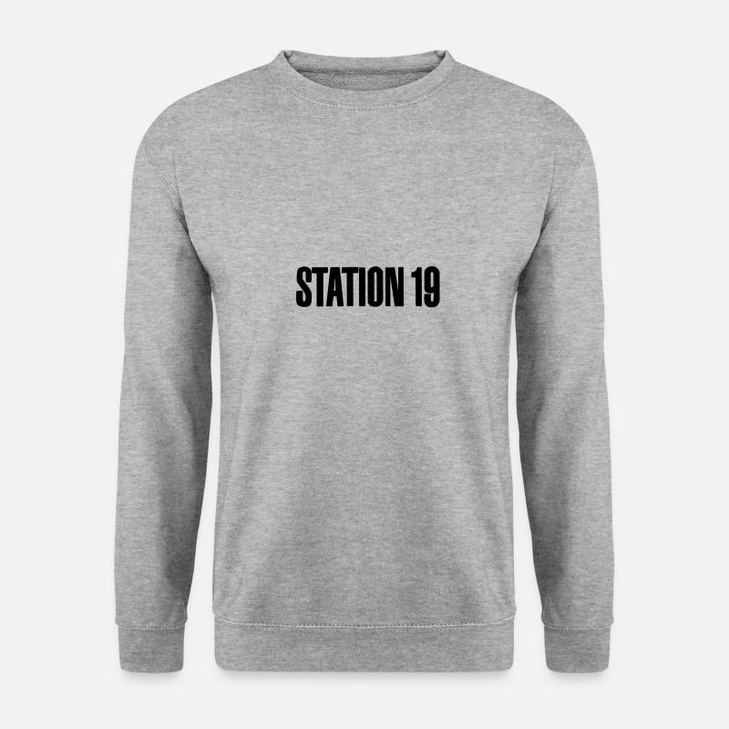 Station 19 - Unisex Pullover - Weißgrau meliert