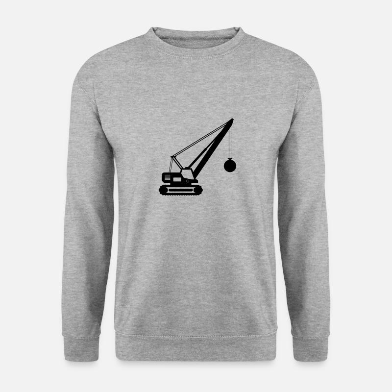 Wrecking Crane - Unisex Pullover - Weißgrau meliert
