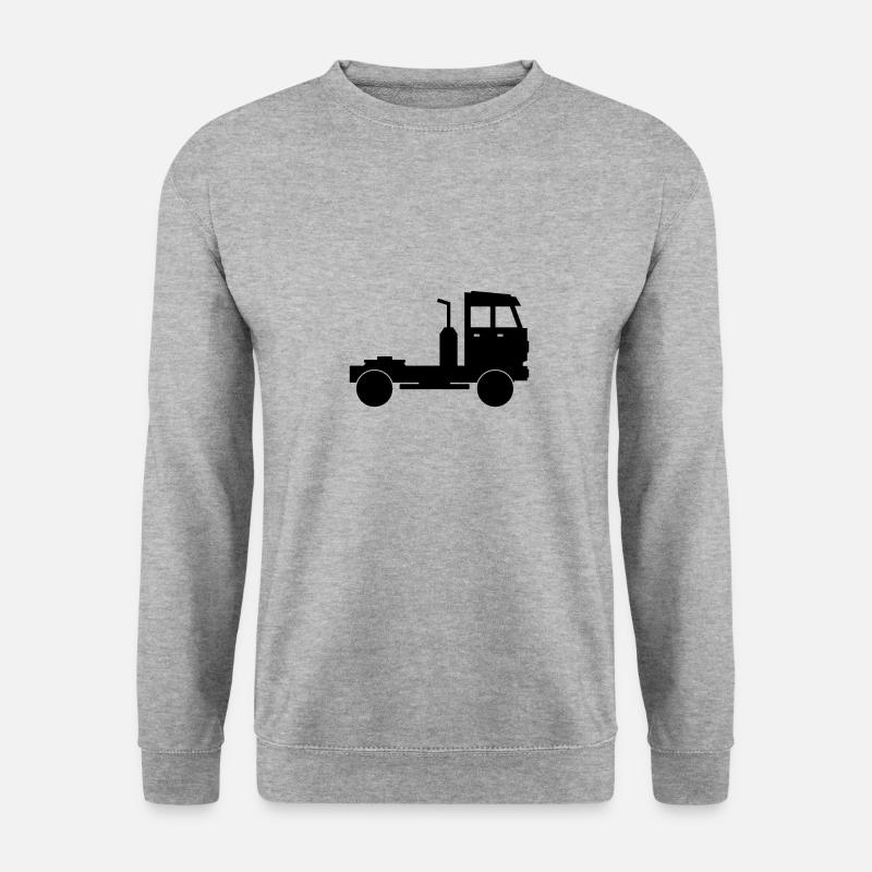 Lastwagen - Unisex Pullover - Weißgrau meliert