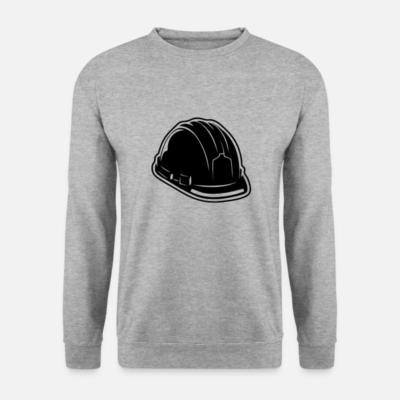 Construction helmet - Unisex Sweatshirt - salt & pepper