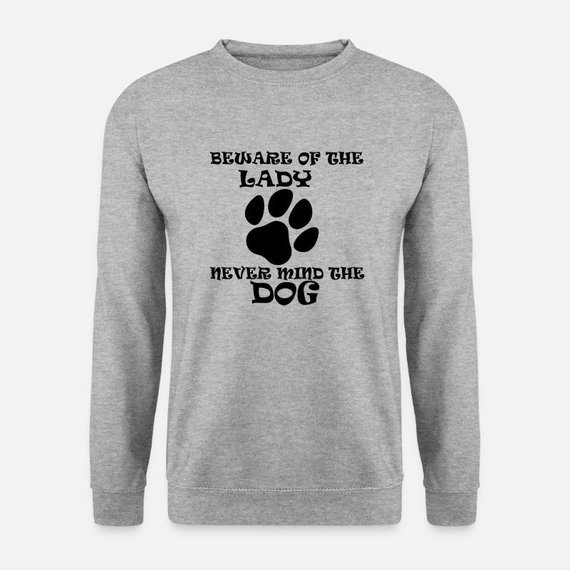 Hund Dog - Unisex Pullover - Weißgrau meliert