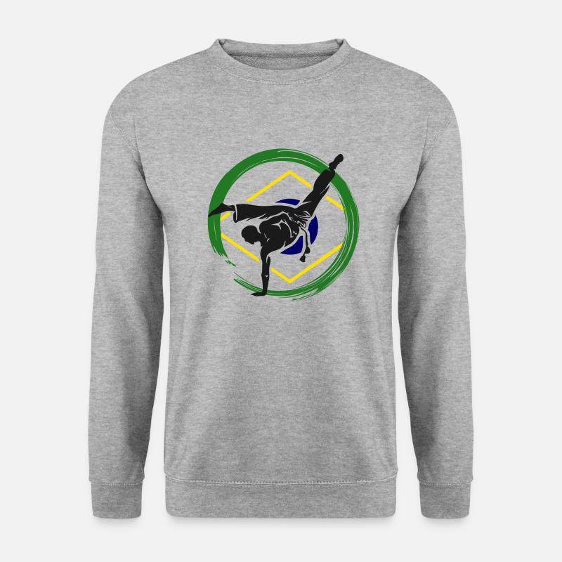 Roda Capoeira - Unisex Pullover - Weißgrau meliert