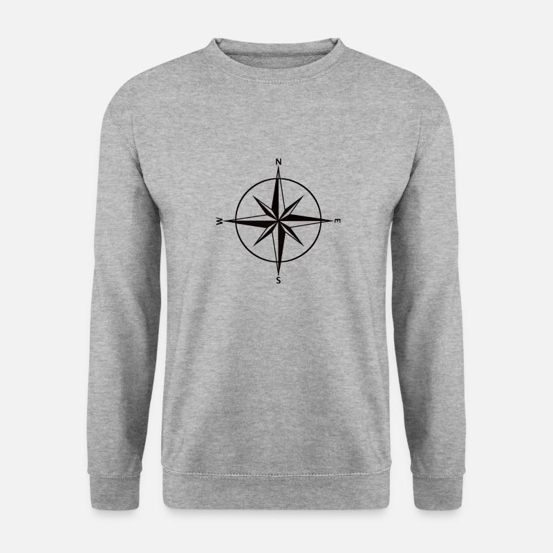 Compass black - Unisex Sweatshirt - salt & pepper