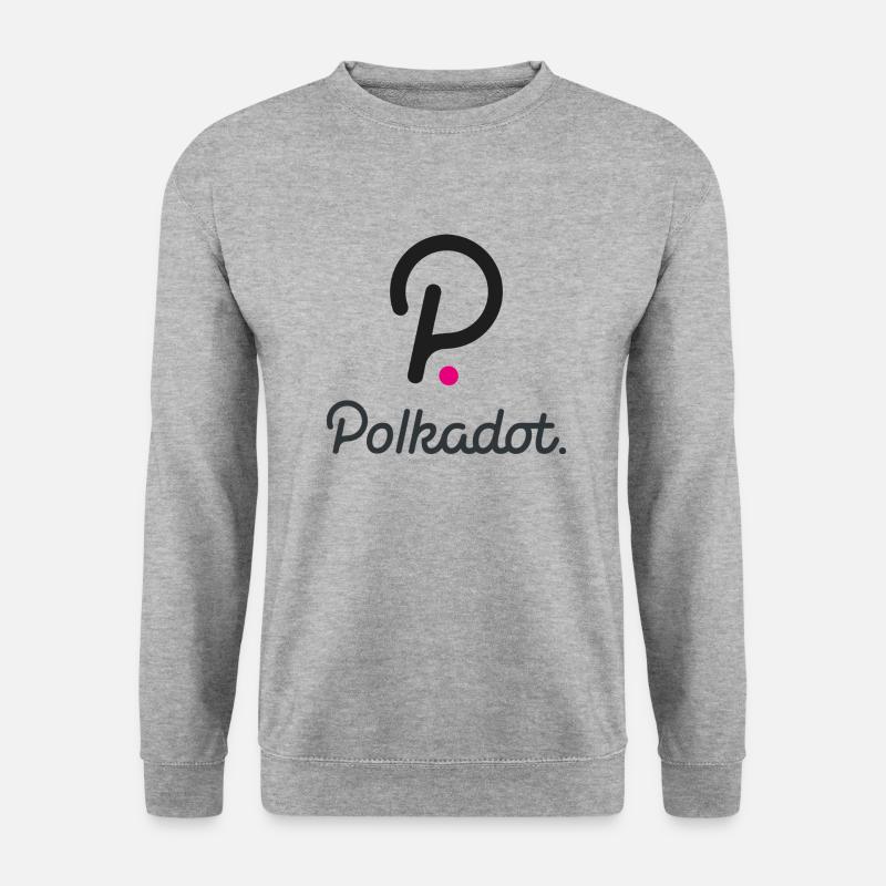 Polkadot Krypto - Unisex Pullover - Weißgrau meliert