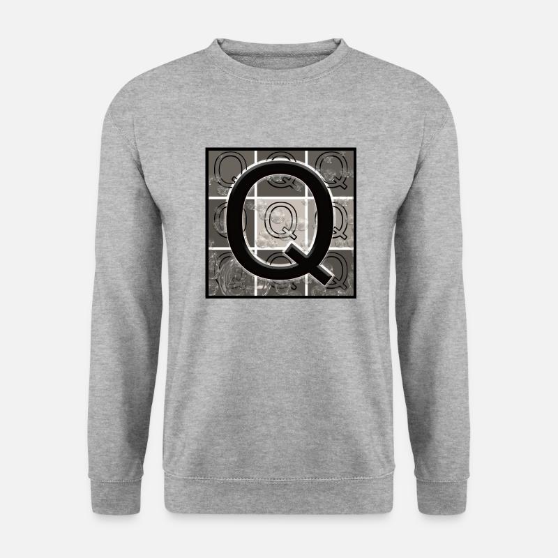 Versal Q - Unisex Pullover - Weißgrau meliert